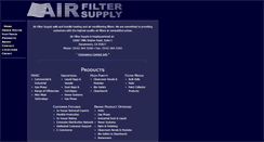 Desktop Screenshot of airfiltersupply.com